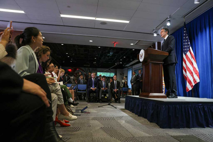 Blinken menjadi pejabat AS pertama yang berkunjung ke Tiongkok sejak Presiden Joe Biden menjabat pada Januari 2021. 