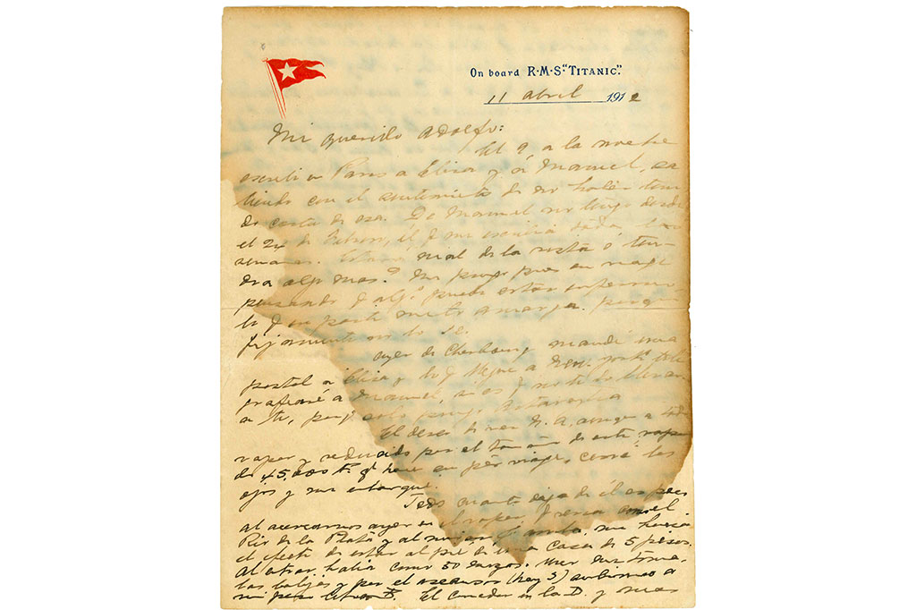 Surat tiga halaman yang akan dilelang pada 30 Juni itu ditulis oleh pengusaha berusia 71 tahun Ramon Artagaveytia Gomez (1840-1912) untuk saudaranya Adolfo.