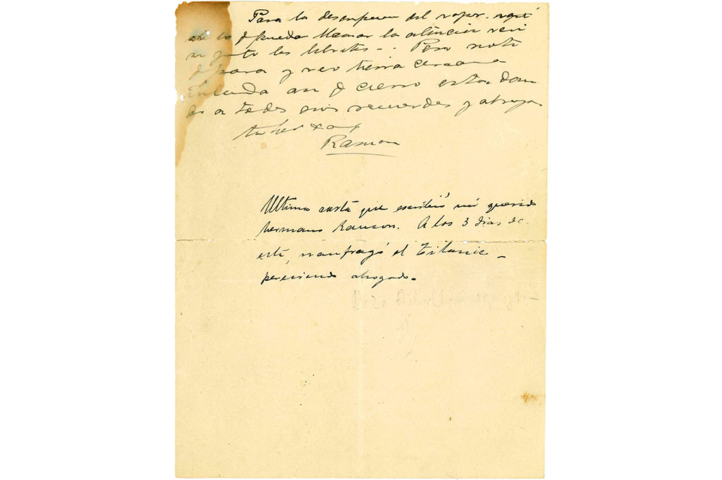 Surat itu menyertakan catatan tulisan tangan yang ditambahkan oleh penerima: 