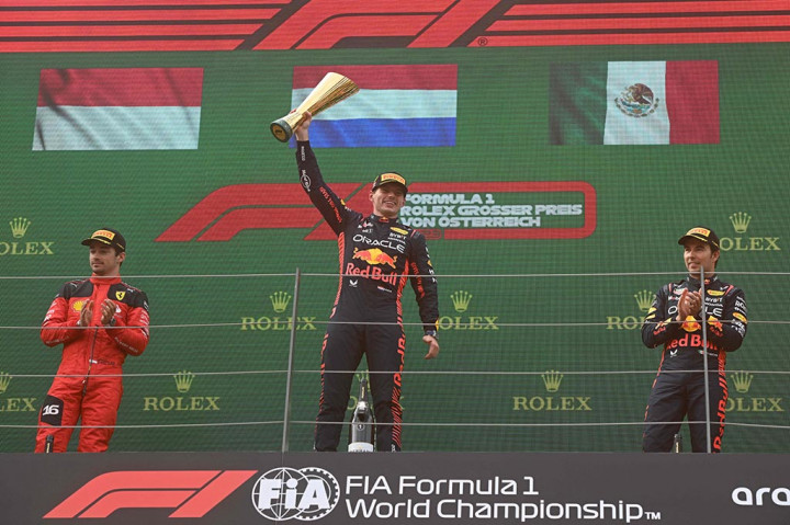 Catatan tersebut juga membuat pebalap asal Belanda tersebut mengamankan 26 poin dan masih memuncaki klasemen sementara F1 dengan total 229 poin. Setelah Verstappen, posisi sementara klasemen selanjutnya diisi oleh Sergio Perez (148 poin), Fernando Alonso (129), Lewis Hamilton (108) dan Carlos Sainz jr (86).