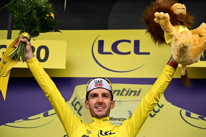 Namun meski memenangi dua etape terkini, Philipsen berjarak 18 menit 43 detik dari pembalap tim UAE Emirates Adam Yates, yang mempertahankan kaus kuning sebagai pemuncak klasemen umum.