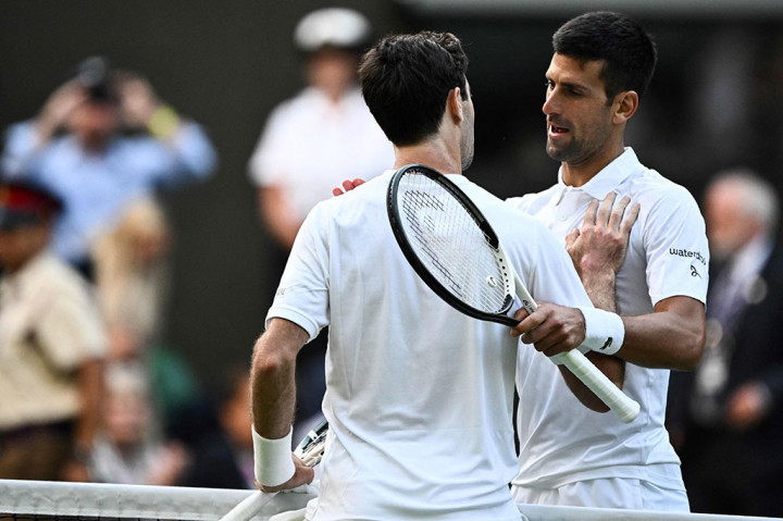 Juara bertahan tersebut mengalahkan lawannya yang tidak diunggulkan asal Australia itu dengan skor 6-3, 7-6 (7/4), 7-5 untuk mencapai babak ketiga.