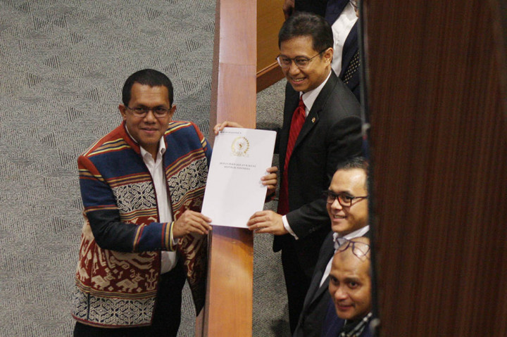 Rapat Paripurna DPR RI menyetujui pengesahan Rancangan Undang-Undang (RUU) Kesehatan menjadi Undang-Undang dalam rapat paripurna di Kompleks Parlemen, Senayan, Jakarta, Selasa, 11 Juli 2023.