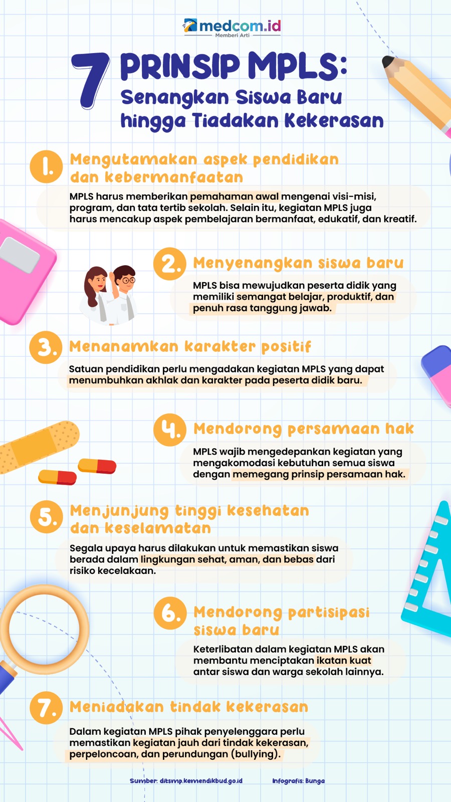 7 Prinsip MPLS: Senangkan Siswa Baru hingga Tiadakan Kekerasan