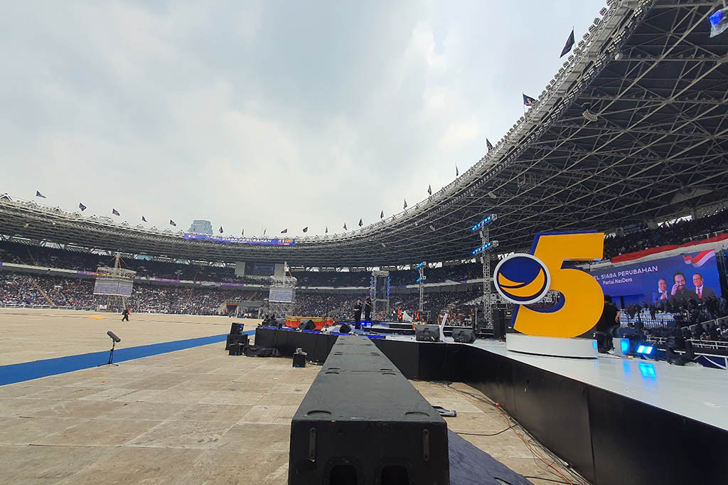 Pantauan Medcom.id, tak hanya simpatisan, relawan bakal calon presiden (capres) Anies Baswedan turut hadir. Anies juga dijadwalkan berpidato pada kegiatan tersebut.