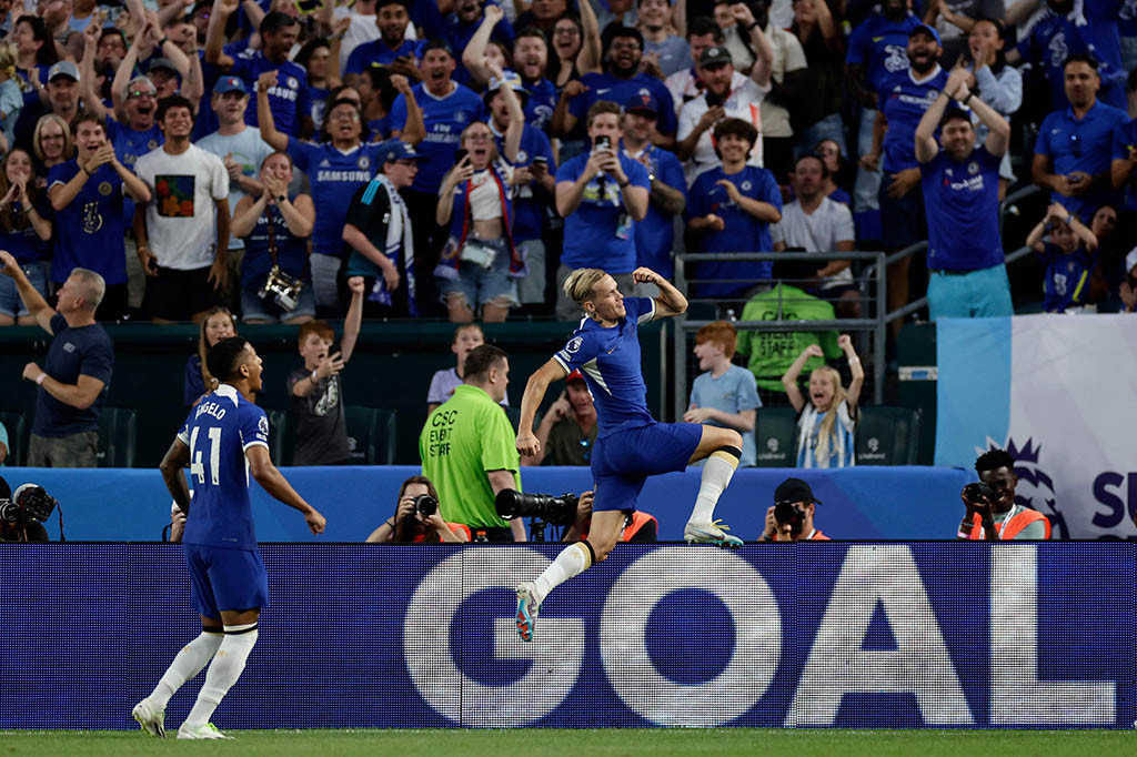 Mykhailo Mudryk akhirnya mencetak gol untuk Chelsea dan pemain baru Christopher Nkunku dan Nicolas Jackson juga mencetak gol dalam kemenangan persahabatan 4-3 atas Brighton di Philadelphia pada hari Sabtu, 22 Juli 2023.