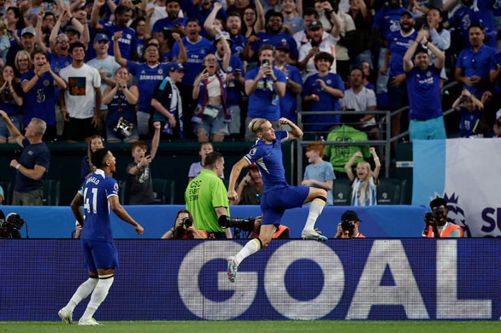 Mykhailo Mudryk akhirnya mencetak gol untuk Chelsea dan pemain baru Christopher Nkunku dan Nicolas Jackson juga mencetak gol dalam kemenangan persahabatan 4-3 atas Brighton di Philadelphia pada hari Sabtu, 22 Juli 2023.