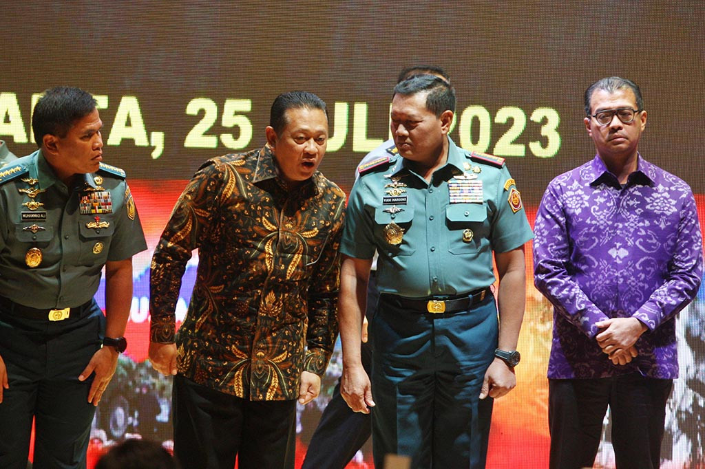 Yudo mengajak jajaranya untuk tidak melupakan pepat latin mengenai perang dan perdamain. Pepatah tersebut berisikan jika mendambakan perdamain, bersiap-bersiap menghapi perang.