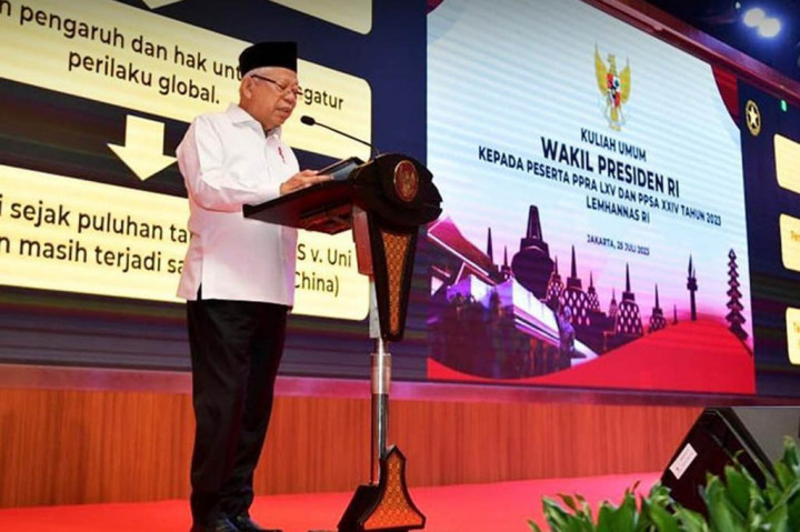 Dalam kuliah umumnya, Wapres mengutip pesan-pesan Presiden dan Wakil Presiden pertama RI Soekarno-Hatta untuk dicermati para peserta yang ke depannya diproyeksikan menjadi calon pemimpin dari instansi TN/Polri, kementerian dan lembaga itu.