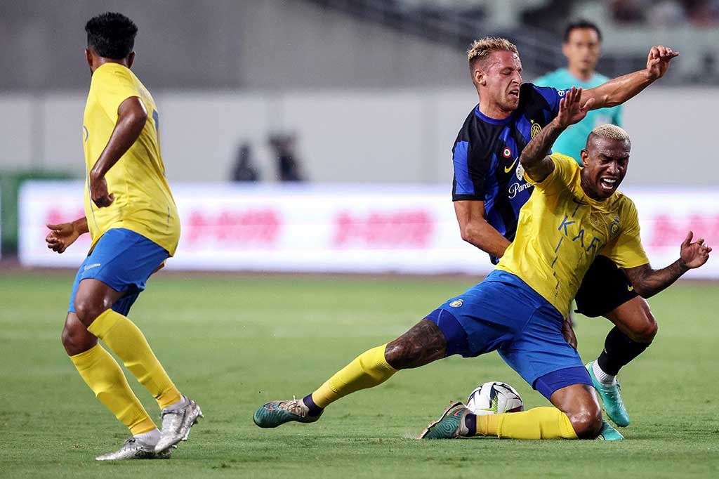 Abdulrahman Ghareeb mencetak gol untuk Al Nassr pada menit ke-23, mengarahkan bola dengan indah, setelah menyelesaikan umpan dari umpan Talisca.