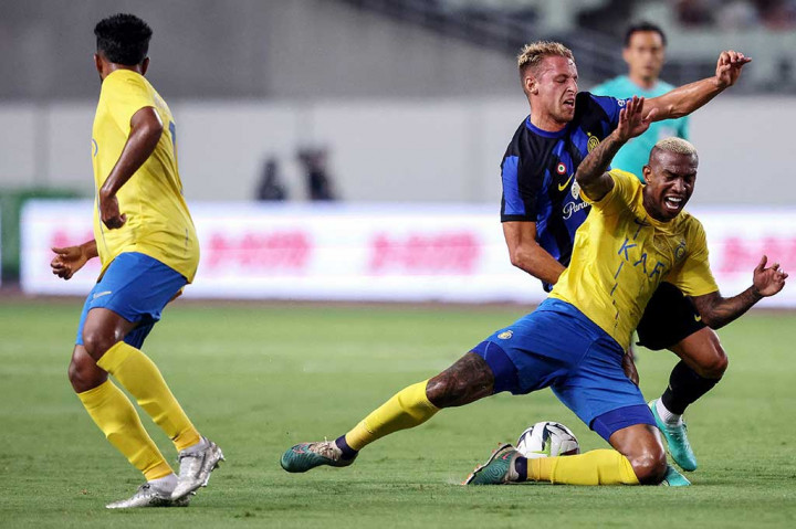 Abdulrahman Ghareeb mencetak gol untuk Al Nassr pada menit ke-23, mengarahkan bola dengan indah, setelah menyelesaikan umpan dari umpan Talisca.