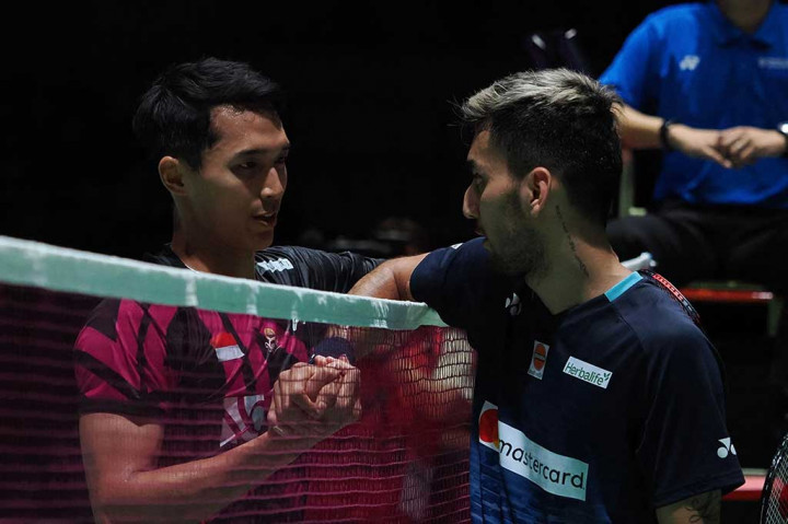 Jojo, sapaan akrab Jonatan Christie harus bermain tiga set untuk melaju ke partai puncak dengan skor 21-15, 13-21, dan 21-16.