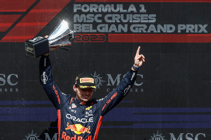 Demonstrasi dominasi terbaru Verstappen memperpanjang rekor Red Bull tahun ini menjadi 15 kemenangan dari 15 balapan -- 12 grand prix dan tiga sprint.