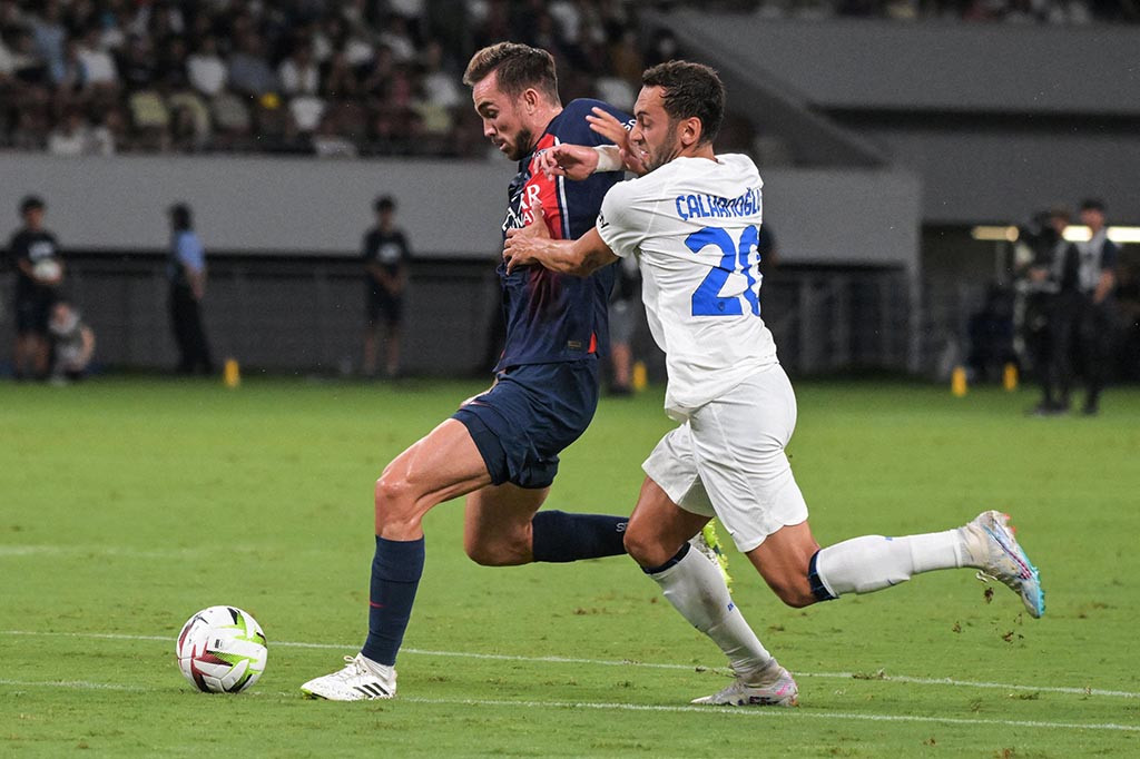 Inter Milan mencetak dua gol di akhir babak kedua untuk bangkit dari ketertinggalan dan mengalahkan Paris Saint-Germain 2-1 dalam pertandingan persahabatan pramusim di Tokyo pada Selasa, 1 Agustus 2023.