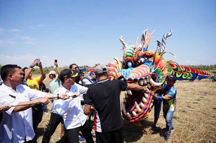 170 layang-layang kategori naga dan tradisional, dari berbagai daerah dari dalam dan luar pulau Jawa ikut meramaikan festival tersebut. Antara lain, dari Kabupaten anyuwangi, Bojonegoro, Kudus, Grobogan, Pati, Surabaya, Rembang, dan beberapa daerah dari Jawa Barat.