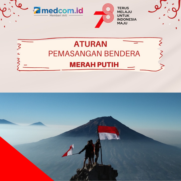 Begini Aturan Pemasangan Bendera Merah Putih Jelang 17 Agustus