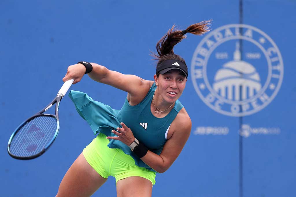 Petenis nomor tiga dunia Pegula, juara Washington 2019, mencapai semifinal WTA kelimanya tahun ini dan yang pertama sejak April di lapangan tanah liat Charleston. 