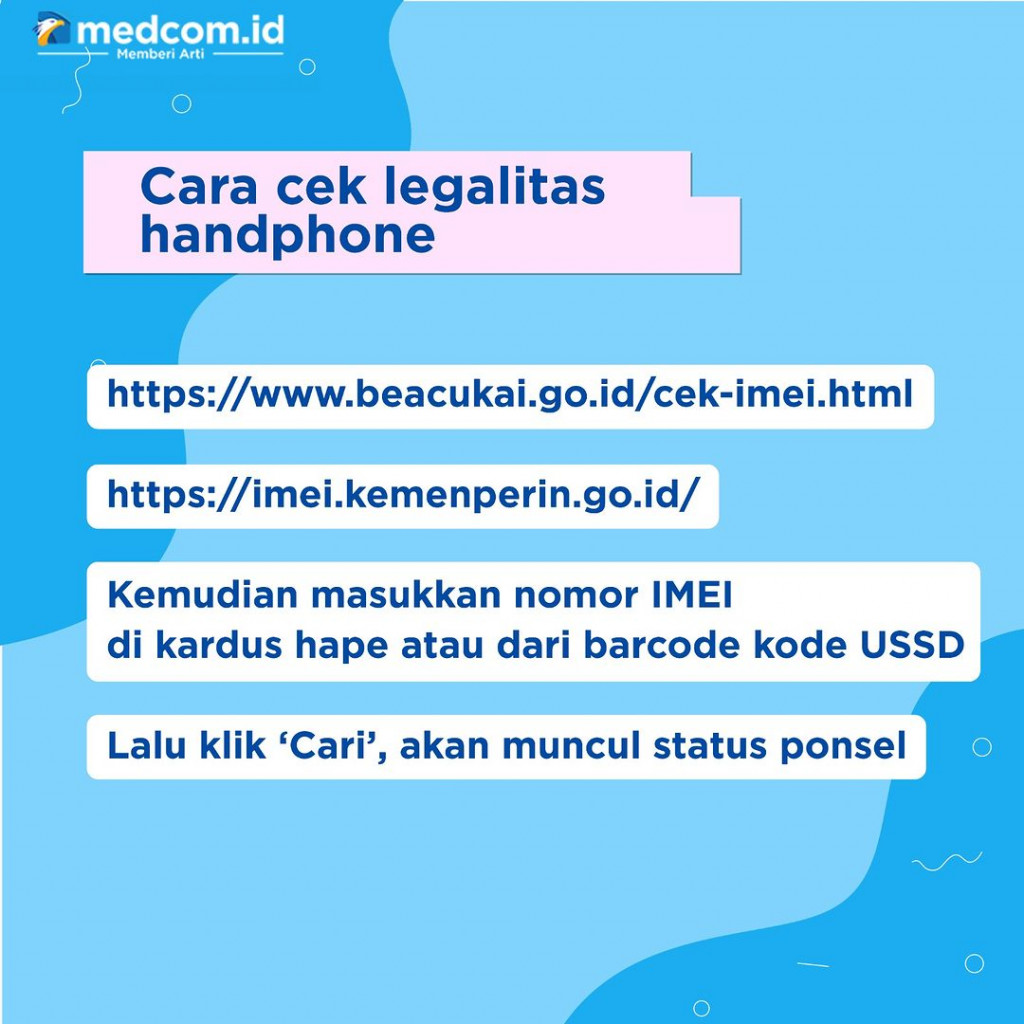IMEI Hape Kamu Legal? Cek Pakai Cara Ini!