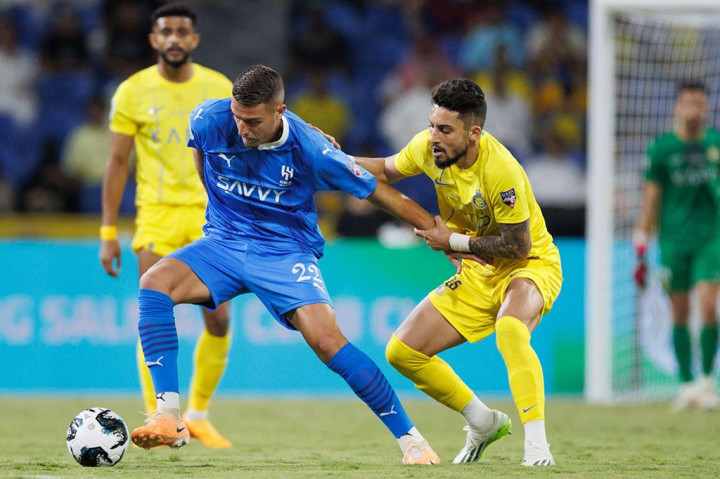 Dua gol Cristiano Ronaldo membantu Al-Nassr menjuarai Arab Club Champions Cup setelah menang 2-1 atas Al-Hilal di partai final yang digelar di King Fahd Stadium, Riyadh pada Sabtu, 12 Agustus 2023 malam WIB.