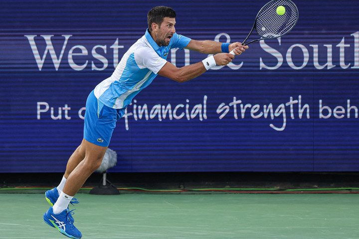 Novak Djokovic membutuhkan lima <em>match point</em> dan hampir empat jam untuk meraih kemenangan atas Carlos Alcaraz, dan merebut gelar ATP Cincinnati Open, Minggu, 20 Agustus 2023 waktu setempat.