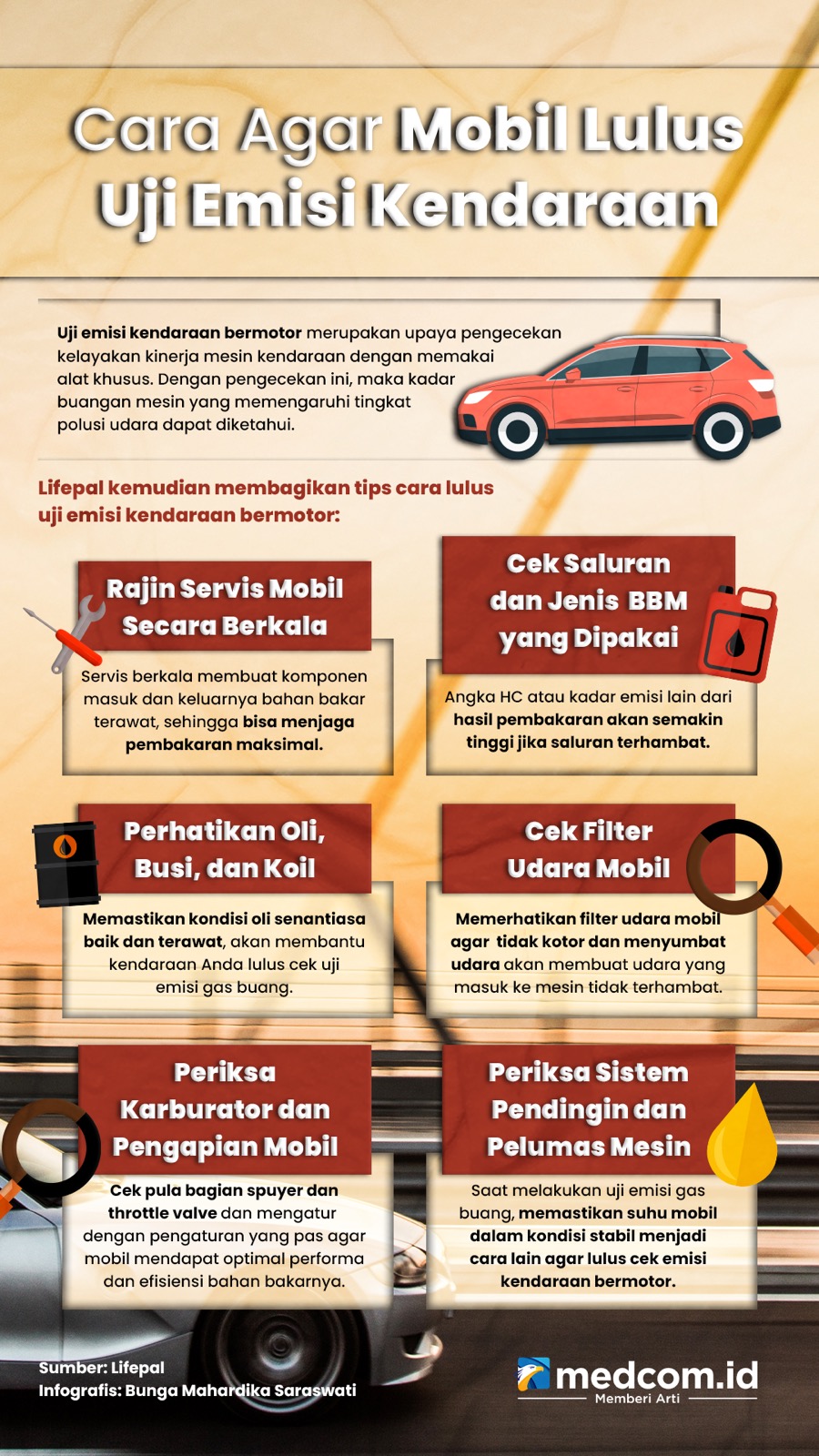 Ini Cara Agar Mobil Lulus Uji Emisi Kendaraan