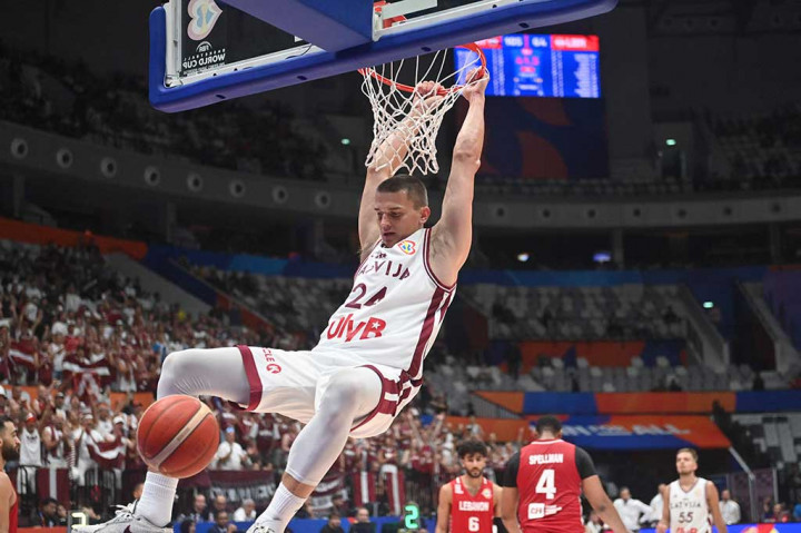 Latvia berhasil memasukkan 18 bola dari 35 kali percobaan tembakan tiga angka yang dilakukan. Sementara dari dua angka, ada 24 tembakan masuk dari 36 percobaan atau 59,2 persen. Latvia hanya membuat lima turn over, berbanding 14 dari Lebanon.