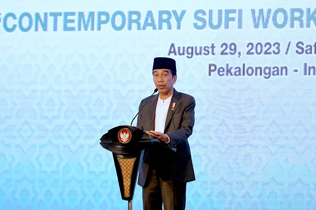 Presiden Joko Widodo mengatakan Muktamar Sufi Internasional semakin meningkatkan kepercayaan dunia pada Indonesia sebagai bangsa yang dapat menjaga toleransi dan keberagaman.