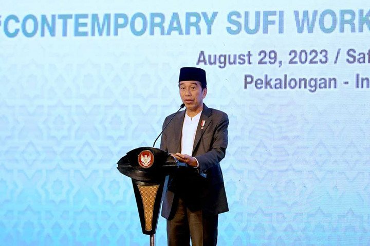Presiden Joko Widodo mengatakan Muktamar Sufi Internasional semakin meningkatkan kepercayaan dunia pada Indonesia sebagai bangsa yang dapat menjaga toleransi dan keberagaman.