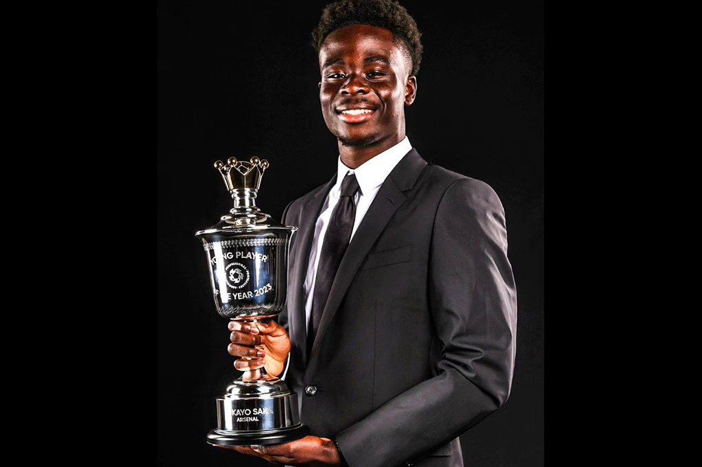 Sementara itu penyerang sayap Arsenal, Bukayo Saka, meraih penghargaan PFA Young Player of the Year musim 2022/2023.
