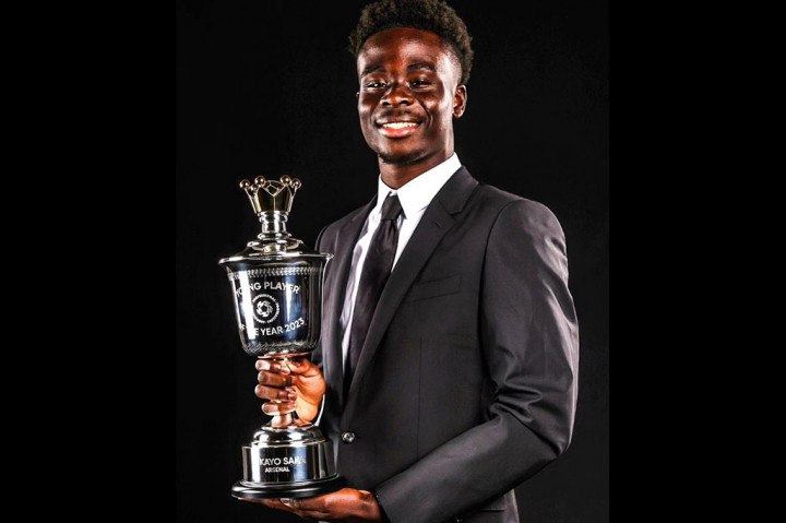 Sementara itu penyerang sayap Arsenal, Bukayo Saka, meraih penghargaan PFA Young Player of the Year musim 2022/2023.