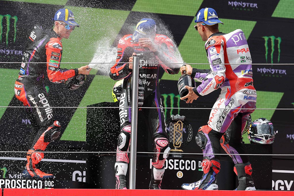 Beberapa pebalap lain yang gagal finis di MotoGP Catalunya adalah Brad  Binder (Red Bull KTM) karena masalah teknis, serta Raul Fernandez (CryptoDATA RNF) dan adik dari sang juara MotoGP Catalunya 2023, Pol Espargaro (GASGAS Factory Racing).