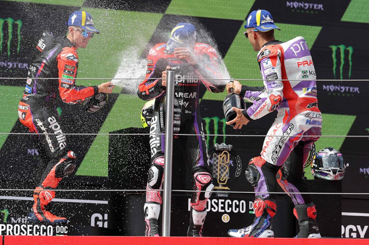 Beberapa pebalap lain yang gagal finis di MotoGP Catalunya adalah Brad  Binder (Red Bull KTM) karena masalah teknis, serta Raul Fernandez (CryptoDATA RNF) dan adik dari sang juara MotoGP Catalunya 2023, Pol Espargaro (GASGAS Factory Racing).