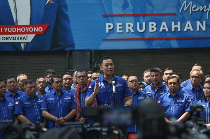 Ketua Umum Partai Demokrat Agus Harimurti Yudhoyono (AHY) mengucapkan selamat atas deklarasi Anies Baswedan dan Muhaimin Iskandar (Cak Imin) sebagai pasangan bakal calon presiden (capres) dan calon wakil presiden (cawapres) 2024.