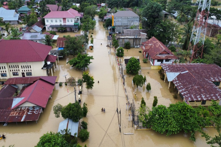 Banjir tersebut disebabkan karena luapan Sungai Krueng Keureutoe, Sungai Krueng Pirak dan Sungai Krueng Peutoe. Ke tiga Sungai tersebut ber muara pada satu arah berdekatan yang mengurung permukiman warga, sehingga bertemu air bah.