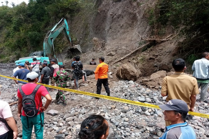Kronologi kejadiannya, pada sekitar pukul 09.00 Wita, korban ke lokasi untuk melakukan penggalian mencari batu tabas dengan membuat goa secara manual di tebing dekat sungai. Menurut pengakuan korban selamat, I Kadek Berata,34, setelah 2 jam bekerja, goa yang dibuat sudah berkisar 2 meter. Namun pada pukul 11.20 Wita tanah di atas lokasi (bukan di dalam goa) tiba-tiba longsor menimpa korban.