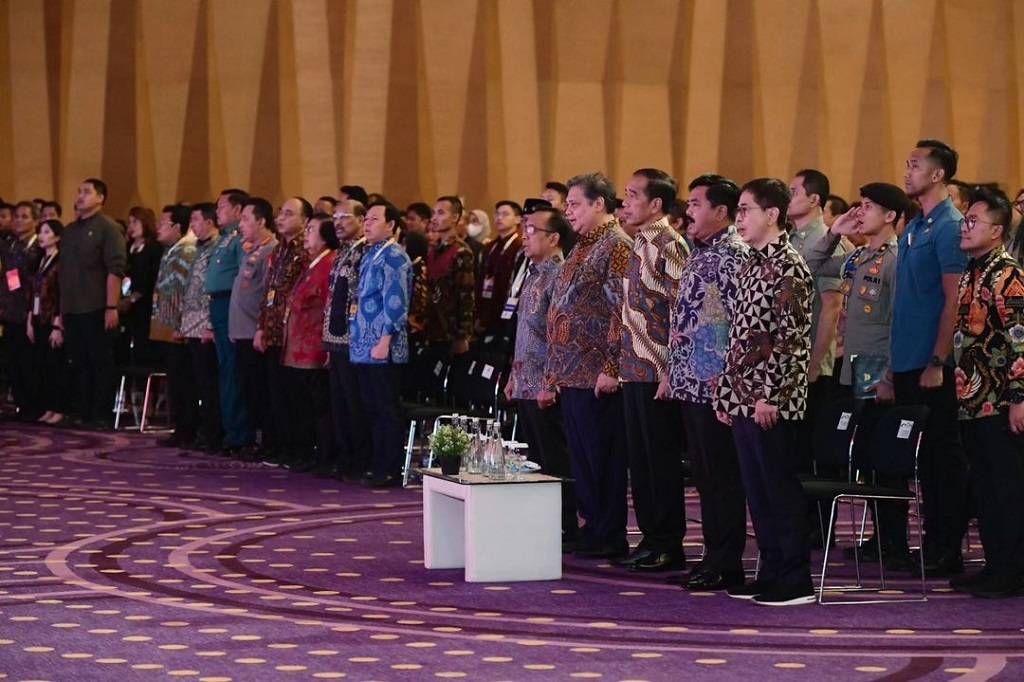 Presiden Joko Widodo menghadiri acara Sewindu Proyek Strategis Nasional (PSN), di Mal Kota Kasablanka, Jakarta, Rabu, 13 September 2023.