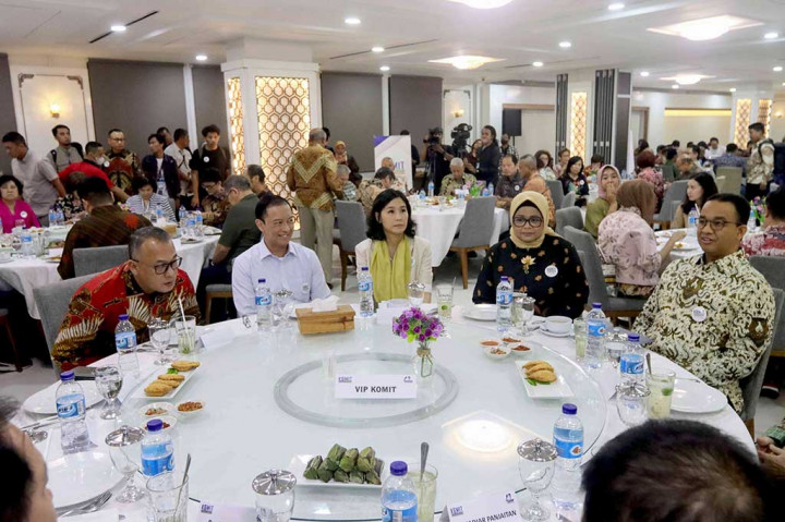 Bakal calon presiden (bacapres) Koalisi Perubahan untuk Persatuan Anies Baswedan menghadiri silaturahmi Kebangsaan Komunitas Masyarakat Indonesia (Komit) di Jakarta, Jumat, 15 September 2023.
