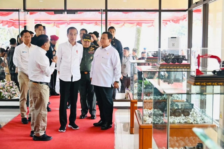 Presiden mengatakan bahwa peringkat PT Pindad berada pada posisi 79 di tahun 2022 yang lalu.