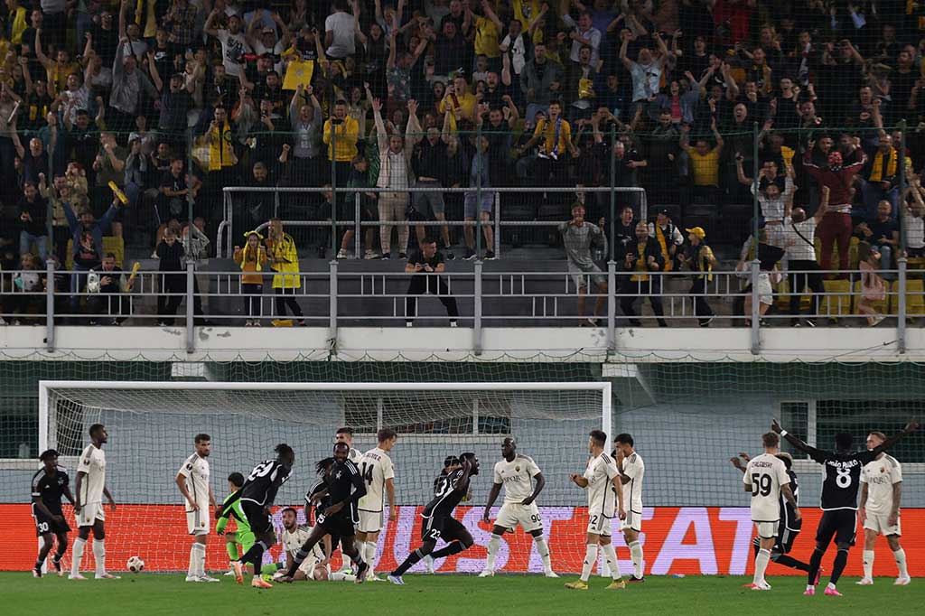 FC Sheriff akhirnya berhasil menyamakan kedudukan pada menit ke-57 melalui gol yang dicetak oleh Cristian Tovar memanfaatkan kemelut di depan gawang AS Roma sehingga skor berubah menjadi 1-1.
