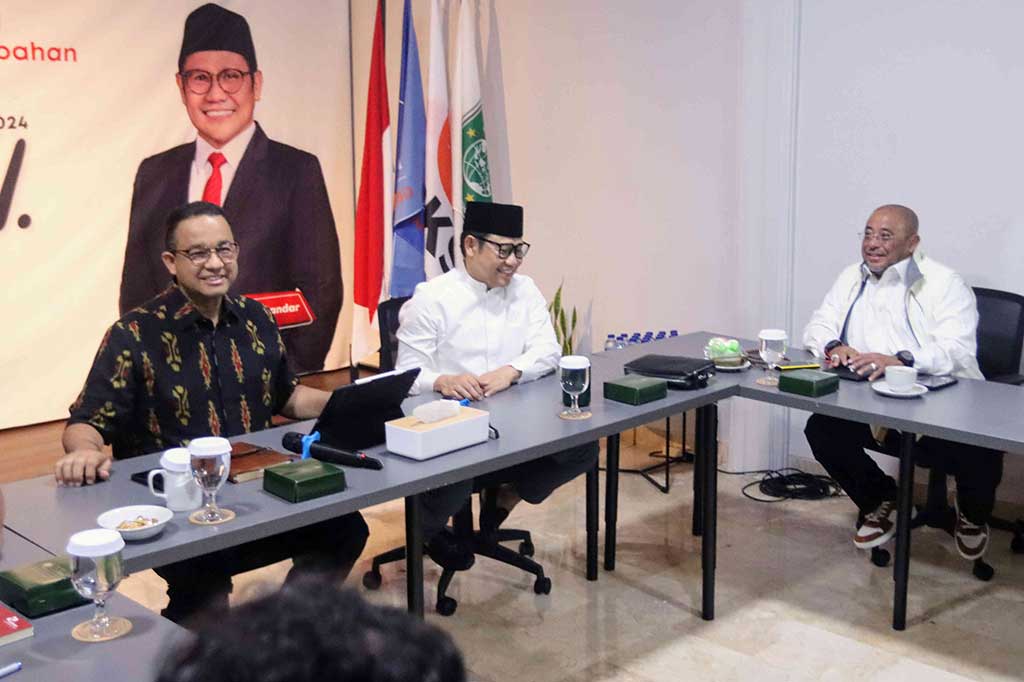 Lebih lanjut, Anies menyampaikan bahwa ada 15 orang yang ditunjuk masuk ke dalam Baja AMIN, yakni tiga orang dari masing-masing Partai Kebangkitan Bangsa (PKB), Partai Nasdem, dan Partai Keadilan Sejahtera (PKS). Kemudian, sebanyak tiga orang masing-masing dari perwakilan bakal capres dan bakal cawapres.