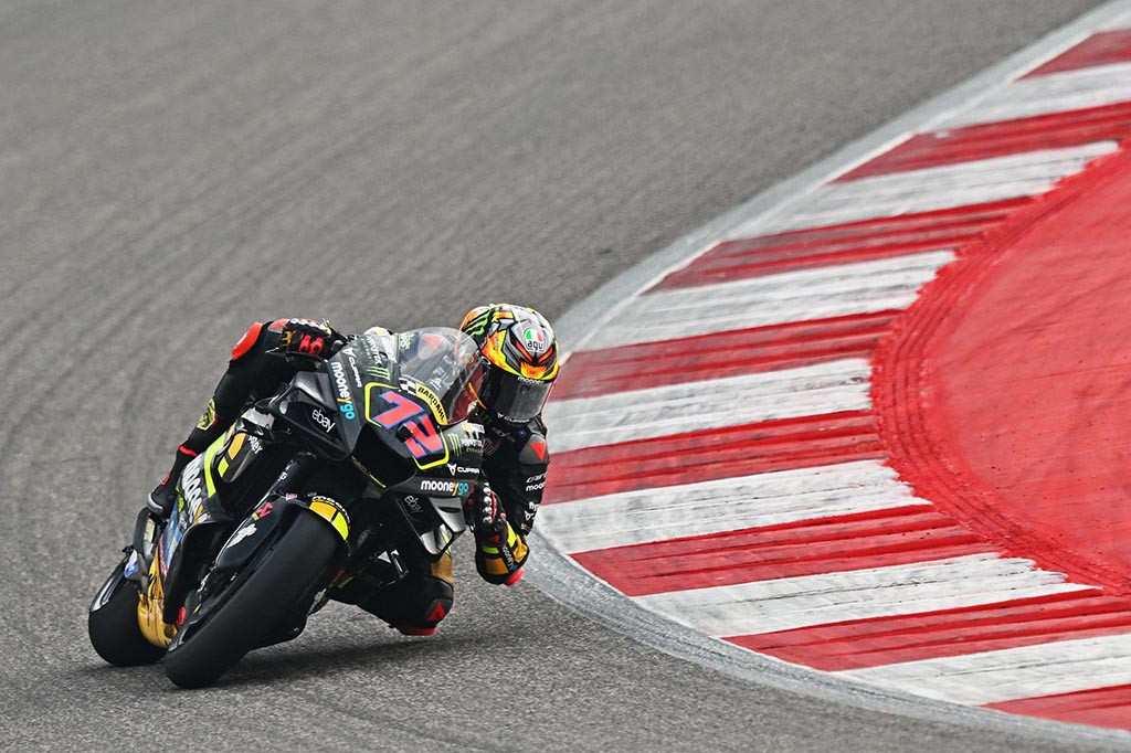 Pembalap MotoGP dari tim Mooney VR46 Marco Bezzecchi menjuarai seri perdana MotoGP 2023 di India, tepatnya di Sirkuit Internasional Buddh, Minggu, 24 September 2023.