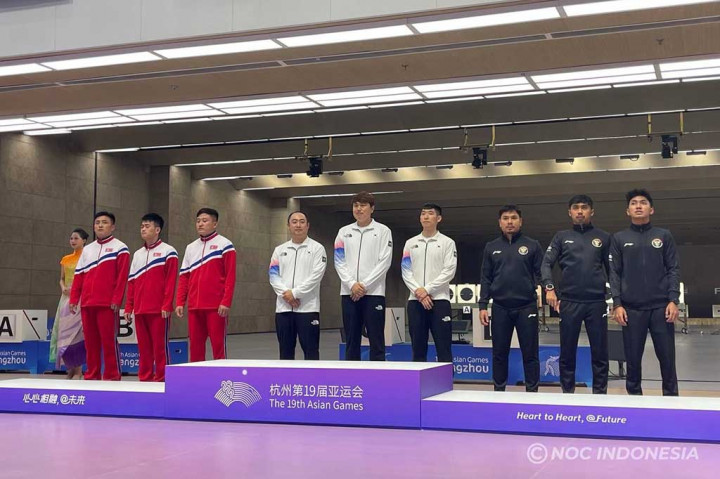 Tim Indonesia yang terdiri dari Tera, Akbar Muhammad Badri, dan Julio Irfandi berada di posisi ketiga dengan catatan 1667 poin (33). Mereka hanya kalah bersaing dengan tim Korea Selatan dengan 1668 poin (39) yang memenangi medali emas, dan Korea Utara dengan 1668 poin (29) yang meraih medali perak.