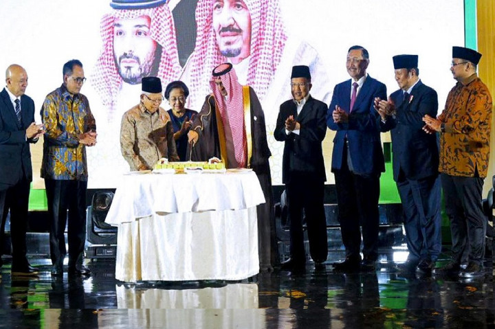 Wapres Ma’ruf Amin menghadiri Peringatan Hari Nasional ke-93 Kerajaan Arab Saudi yang digelar di Raffles Hotel, Jl. Prof. Dr. Satrio No. Kav. 3, Kuningan, Jakarta Selatan, Senin, 25 September 2023 malam.