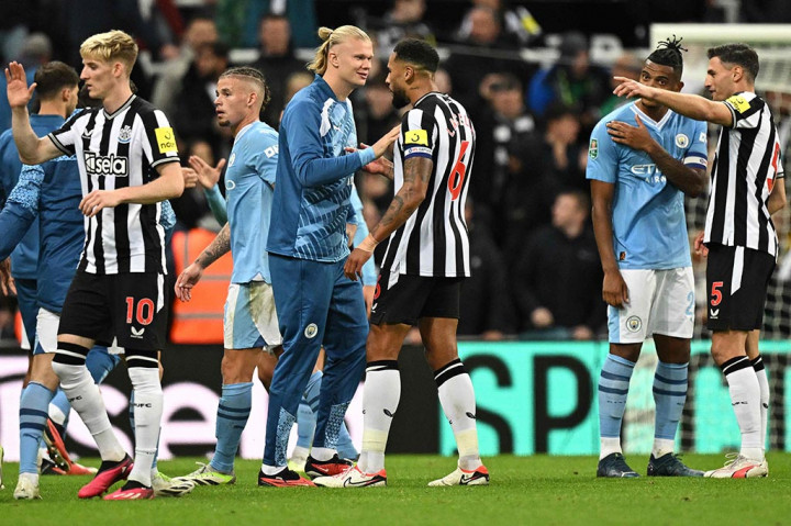 Isak mendapat tugas sederhana untuk mencetak gol di tiang jauh setelah ledakan dari Joelinton membuka pertahanan City.