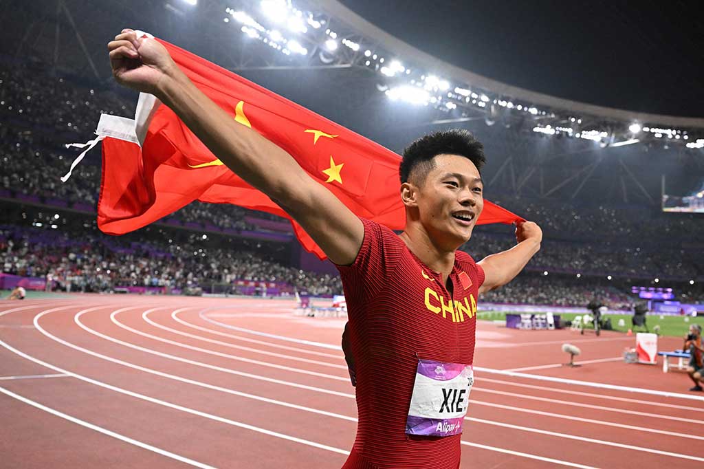 Xie yang berusia 30 tahun meraih medali emas individu Asian Games pertama dalam karirnya, setelah menjadi bagian dari tim estafet 4x100m yang memenangkan gelar Tiongkok pada 2014.