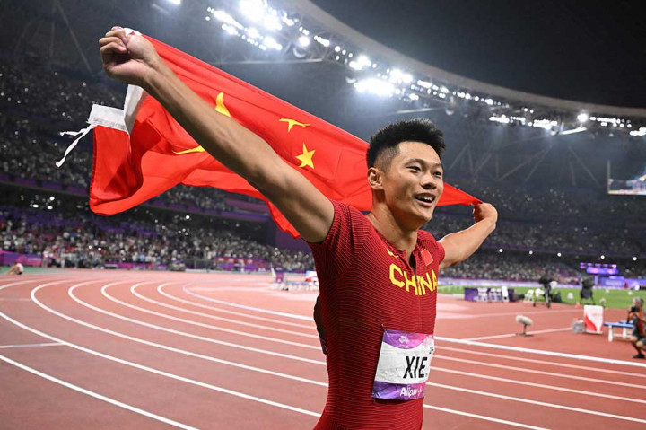Xie yang berusia 30 tahun meraih medali emas individu Asian Games pertama dalam karirnya, setelah menjadi bagian dari tim estafet 4x100m yang memenangkan gelar Tiongkok pada 2014.