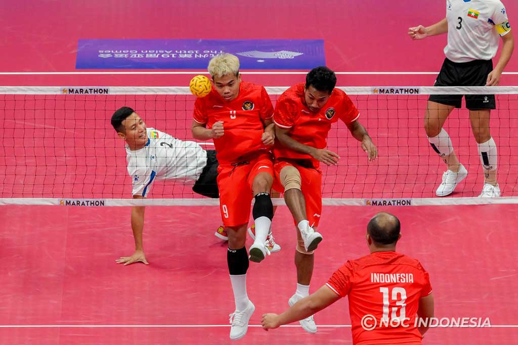 Laju Myanmar semakin kencang saat mereka sudah memimpin 11-6, ketika Indonesia tertahan di raihan enam poin selama beberapa waktu.