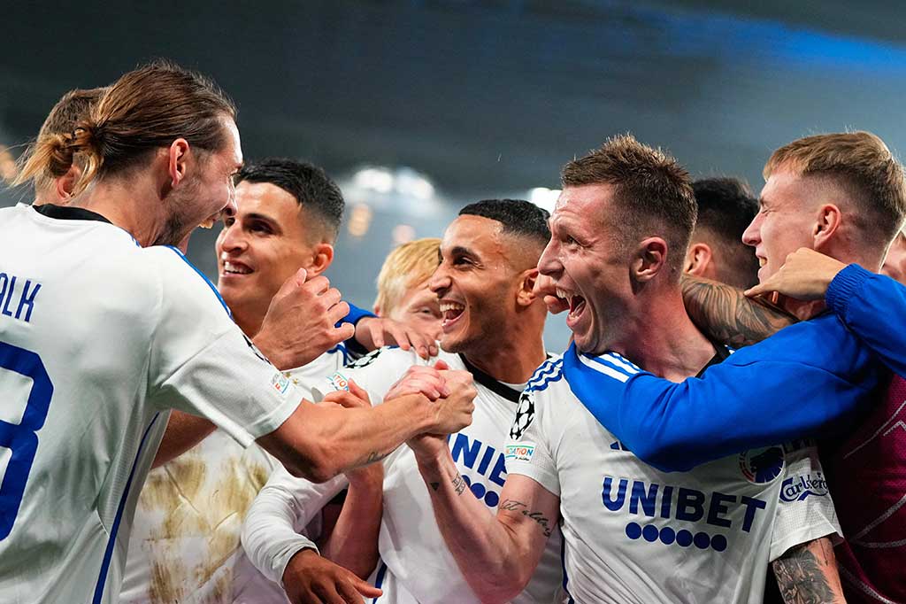 Setelah tidak ada gol di babak pertama, FC Copenhagen berhasil unggul lebih dulu melalui Lukas Lerager pada menit ke-56.