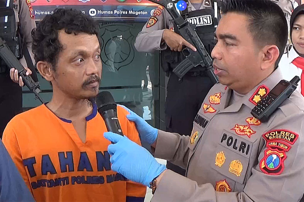 Di hadapan petugas, pelaku mengaku sering menganiaya anaknya tersebut karena kesal terhadap istrinya yang bekerja sebagai TKW di luar negeri, selalu telat dan kurang saat mengirim uang.