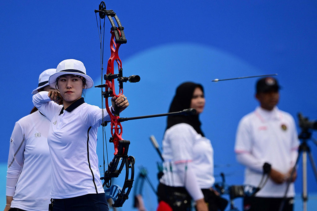 Dalam perjalanannya ke pertandingan perebutan peringkat ketiga, tim compound beregu putri mengatasi perlawanan Kazakhstan di perempat final dengan kemenangan 232-229, sebelum kalah 219-233 dari India di fase semifinal.